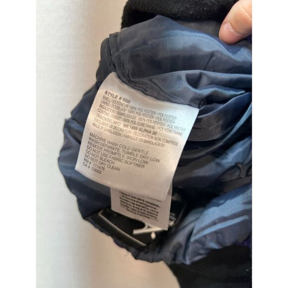 Arctix Kids Limitless Fleece Top Bib Overalls Size Medium Purple Black Zipper - Picture 5 of 12